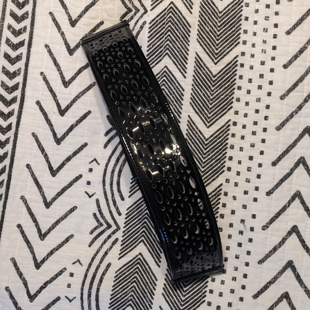 Black Leather Waist Belt